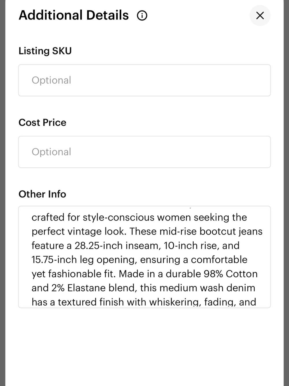 MOTHER - insider Flood jeans -high Rise Light Blue Studded Jeans - Picture 6 of 6